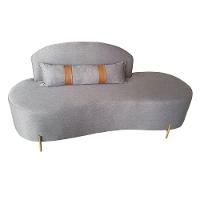 Sofá Orgânico 2 Lugares Living Maitê 1,80m Élpis Móveis Linho Cinza - 2