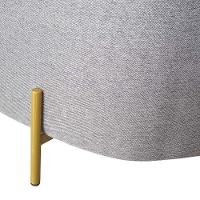 Sofá Orgânico 2 Lugares Living Maitê 1,80m Élpis Móveis Linho Cinza - 5