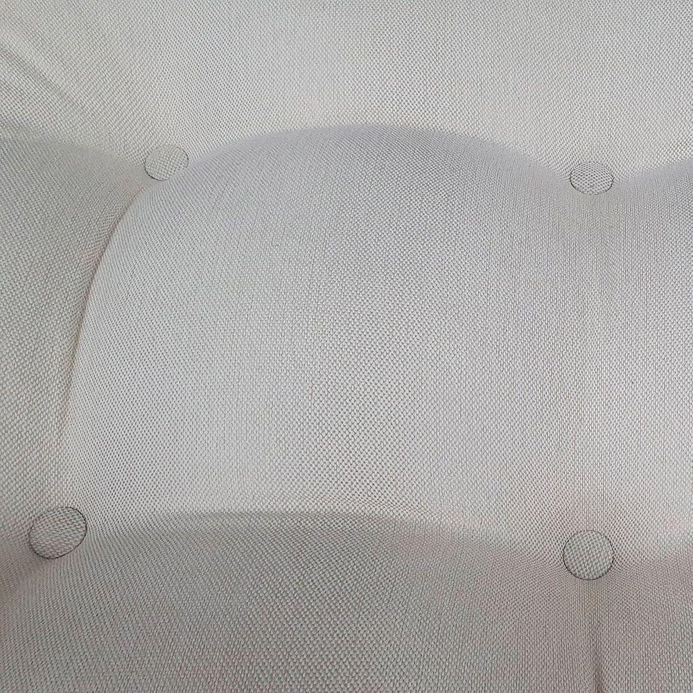 Kit Sofá 2 Lugares E 2 Poltronas Beny Com Base De Madeira Linho Bege - 4