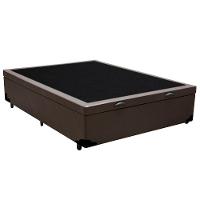 Cama Box Baú Casal Sintético Sereneprime Marrom 138x188x44 - 6