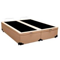 Cama Box Baú Queen Bipartido Sintético Sereneprime Bege 158x198x44 - 3