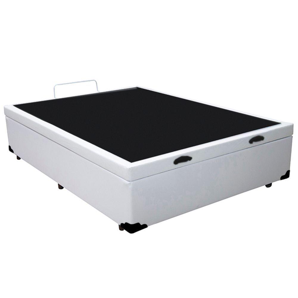 Cama Box Baú Viúva Sereneprime Sintético Branco 128x188x44 - 5
