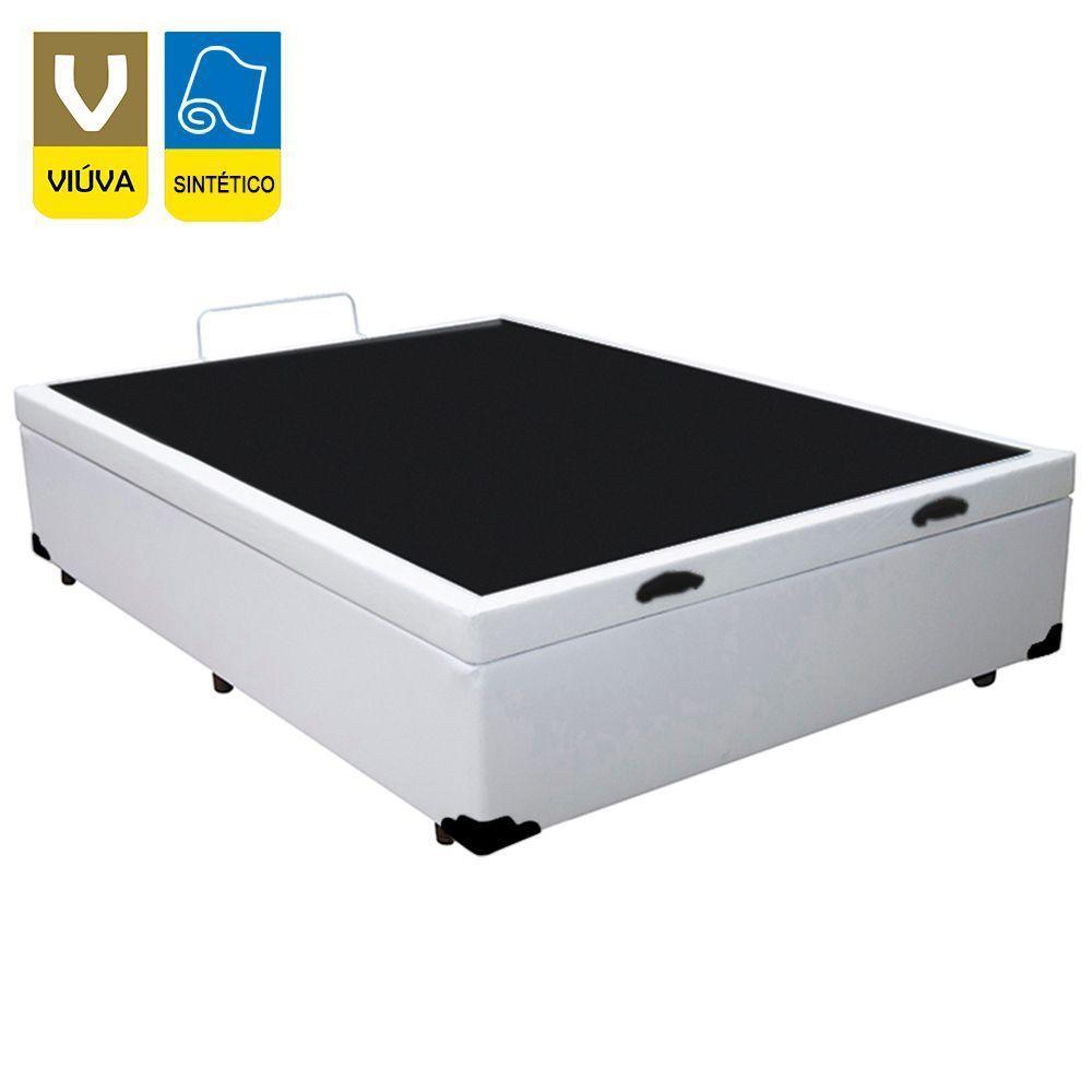 Cama Box Baú Viúva Sereneprime Sintético Branco 128x188x44 - 2