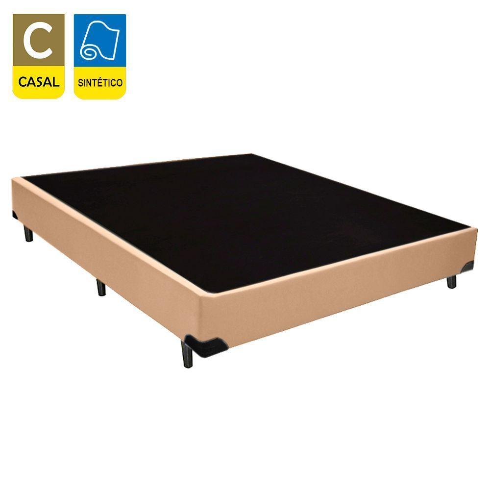 Cama Box Casal Sintético Sereneprime Bege 138x188x40 - 2