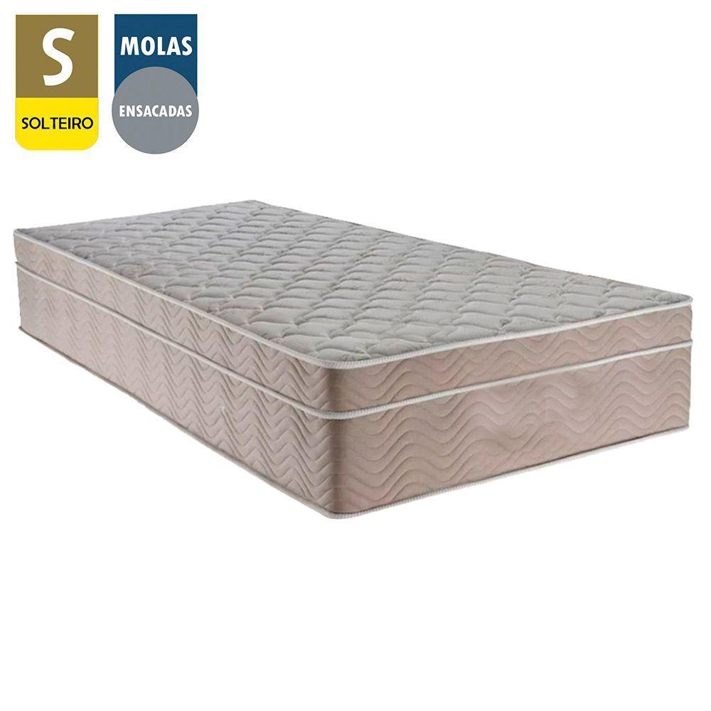 Cama Box Baú Suede Solteiro + Colchão Sereneprime Molas Ensacadas 88x188x69 Marrom - 2