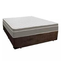 Cama Box Casal Suede + Colchão Sereneprime Molas Ensacadas 138x188x65 Marrom - 5