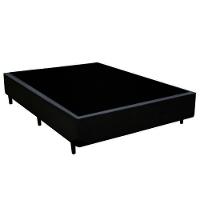 Cama Box Casal Sintético + Colchão De Espuma D33 - Sereneprime - 138cm Preto - 3