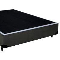 Cama Box Casal Sintético Sereneprime Cinza 138x188x40