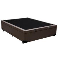 Cama Box Baú Viúva Sereneprime Sintético Marrom 128x188x44 - 6