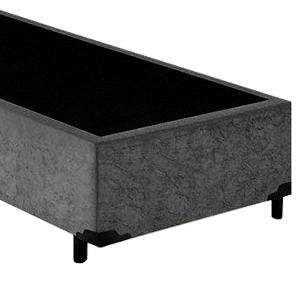 Cama Box Solteiro Suede Sereneprime Cinza 88x188x40 - 4