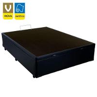 Cama Box Baú Viúva Sereneprime Sintético Preto 128x188x44 - 3