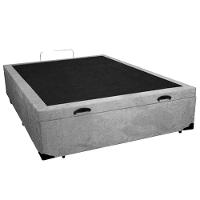 Cama Box Baú Viúva Sereneprime Suede Cinza 128x188x44 - 5