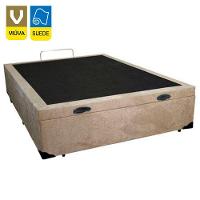 Cama Box Baú Viúva Sereneprime Suede Bege 128x188x44 - 3