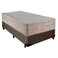 Cama Box Suede Solteiro + Colchão Sereneprime Molas Ensacadas 88x188x65 Marrom - 6