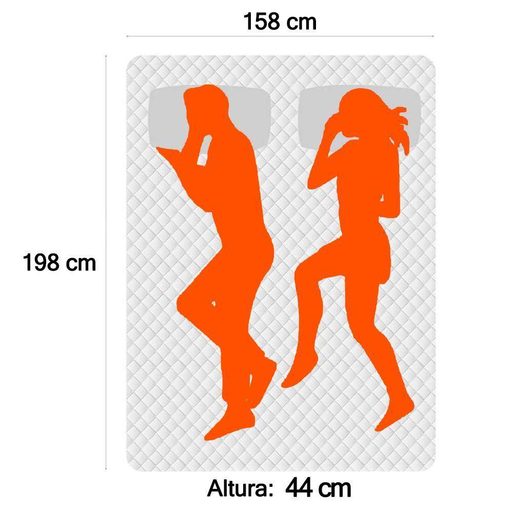 Cama Box Baú Queen Bipartido Suede Sereneprime Preto 158x198x44 - 6