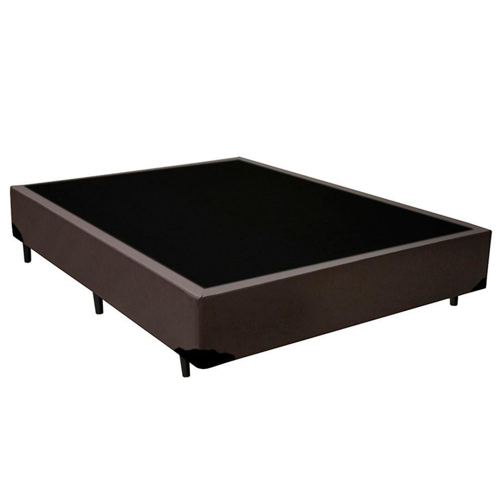 Cama Box Casal Sintético + Colchão De Espuma D33 - Sereneprime - 138cm Cor:marrom - 5