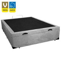 Cama Box Baú Viúva Sereneprime Suede Cinza 44x128x188 - 2