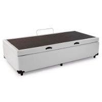 Cama Box Baú Solteiro Sintético Sereneprime Branco 88x188x44 - 6