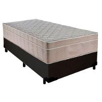 Cama Box Suede Solteiro + Colchão Sereneprime Molas Ensacadas 88x188x65 Preto - 6