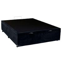 Cama Box Baú Casal Suede Sereneprime Preto 138x188x44 - 6