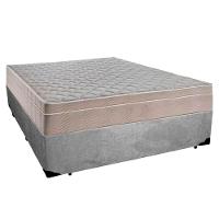 Cama Box Casal Suede + Colchão Sereneprime Molas Ensacadas 138x188x65 Cinza - 5