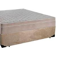 Cama Box Casal Suede + Colchão Sereneprime Molas Ensacadas 138x188x65 Cor:bege - 5