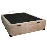 Cama Box Baú Casal Suede Sereneprime Bege 138x188x44 - 5