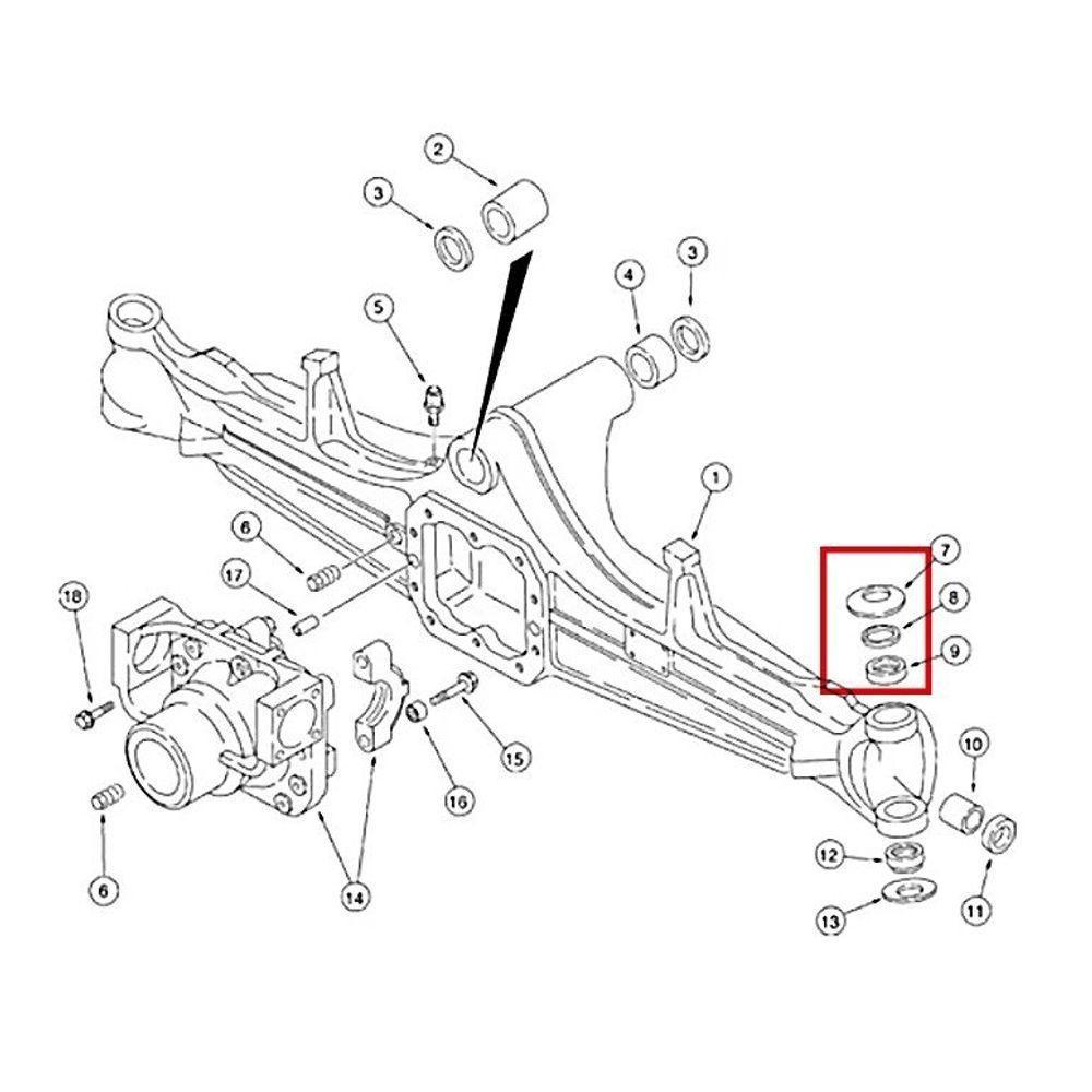 Embuchamento Superior Direção Rd406 Rd406 580l 580m Eixo Carraro 4x4 - 4