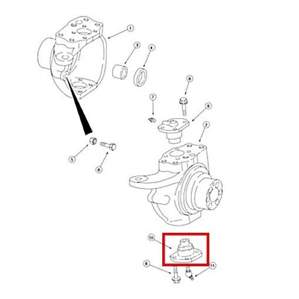 Embuchamento Inferior Direção Rd406 Rd406 580l 580m 580n Eixo Carraro 4x4 - 5