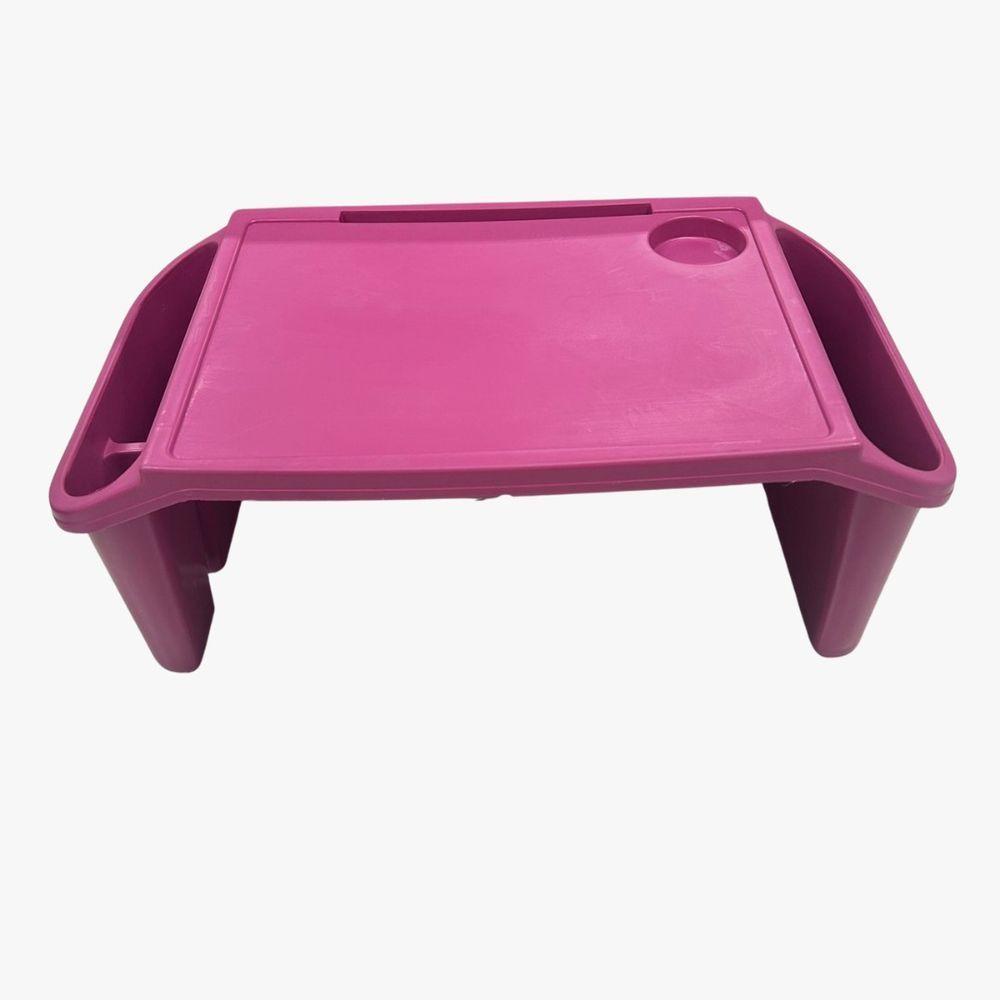 Bandeja Mesa Colo Apoio Comer Refeição Cama Suporte Notebook Rosa - 1