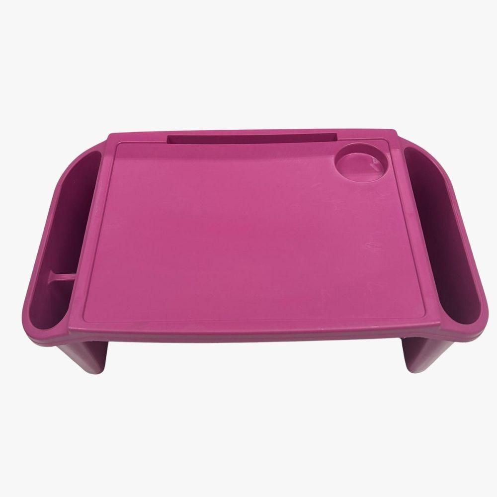 Bandeja Mesa Colo Apoio Comer Refeição Cama Suporte Notebook Rosa - 2