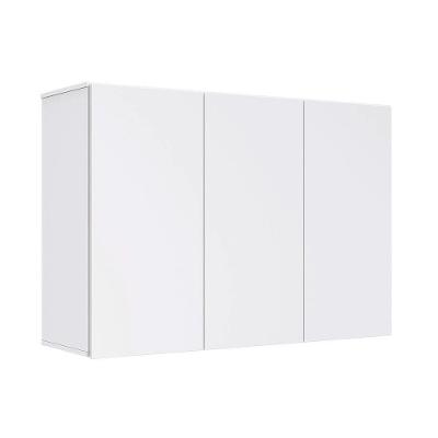 Armário De Cozinha Aéreo Slack 3 Portas 100cm Ej Móveis Branco