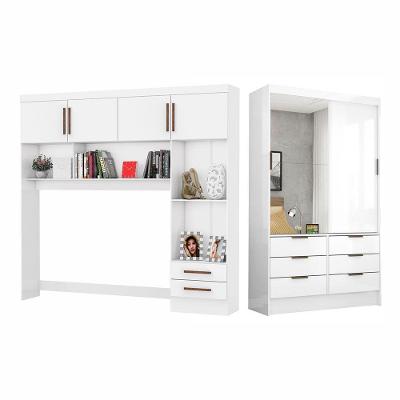 Guarda Roupa Modulado Sevilha Plus 6 Portas 8 Gavetas Branco Carioca Móveis