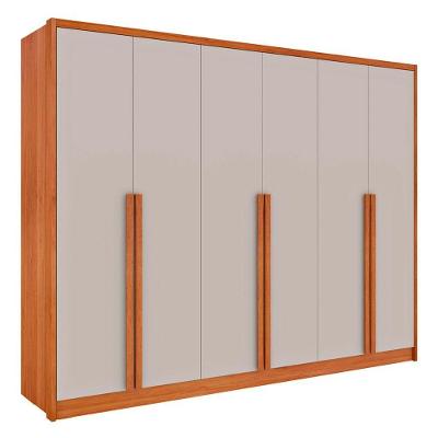 Guarda Roupa Casal Realeza 6 Portas 6 Gavetas Tcil Móveis Cinamomo-off White