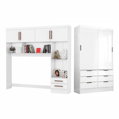 Guarda Roupa Casal Modulado Sevilha 6 Portas 8 Gavetas Branco MDP Carioca Móveis