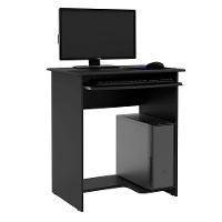 Mesa Escrivaninha Para Computador Prática 65cm Ej Móveis Preto - 1