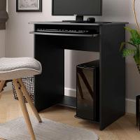 Mesa Escrivaninha Para Computador Prática 65cm Ej Móveis Preto - 2