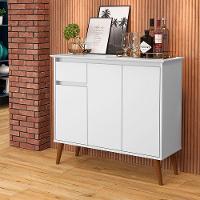 Balcão Buffet Veneza 3 Portas 1 Gaveta 93cm Ej Móveis Branco - 3