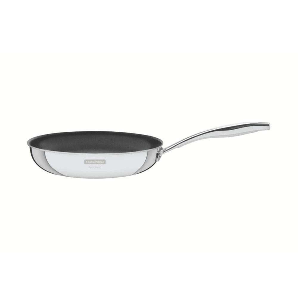 Frigideira Grano 20 Cm 1,2 L Em Aço Inox Com Corpo Triplo E Revestimento Antiaderente Tramontina 62155/207 - 1