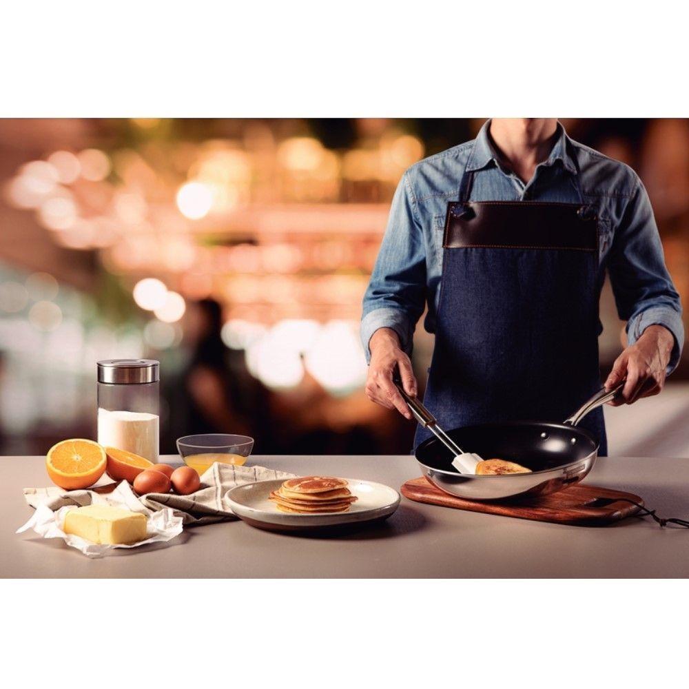 Frigideira Grano 20 Cm 1,2 L Em Aço Inox Com Corpo Triplo E Revestimento Antiaderente Tramontina 62155/207 - 2