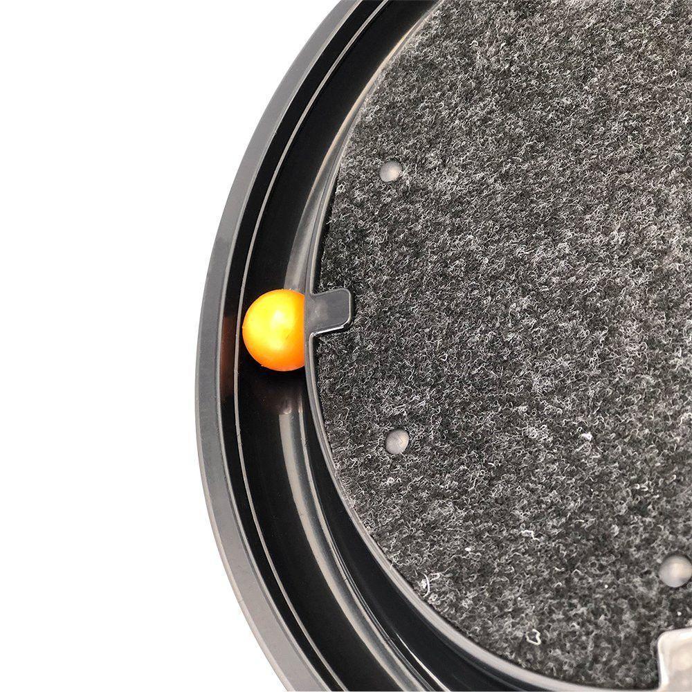 Arranhador Para Gatos Com Bolinha Interativa Antistress - Preto - 2