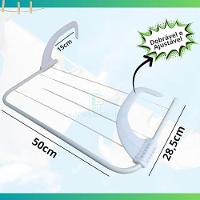 Varal Portátil Portas Janela Seca Roupa Apartamento Prático - 7