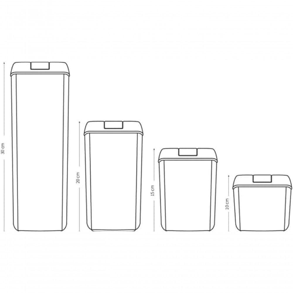 Kit Potes Herméticos Acrílico Multiuso - 7 Peças - 4