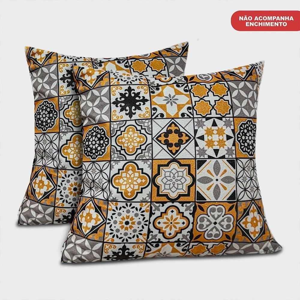 Kit 2 Capas De Almofadas Bagdade 45x45cm Cama Inbox - 3