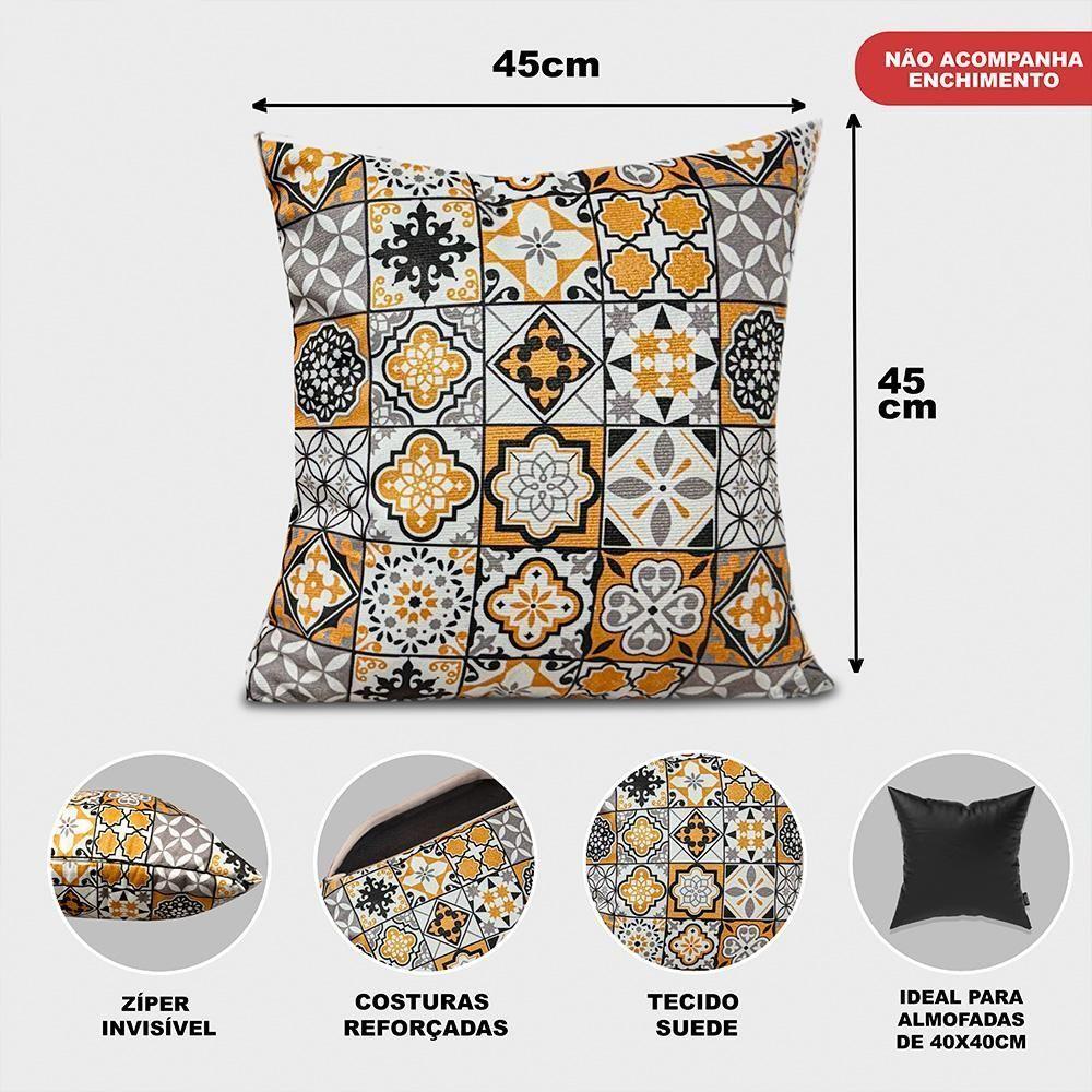 Kit 2 Capas De Almofadas Bagdade 45x45cm Cama Inbox - 4