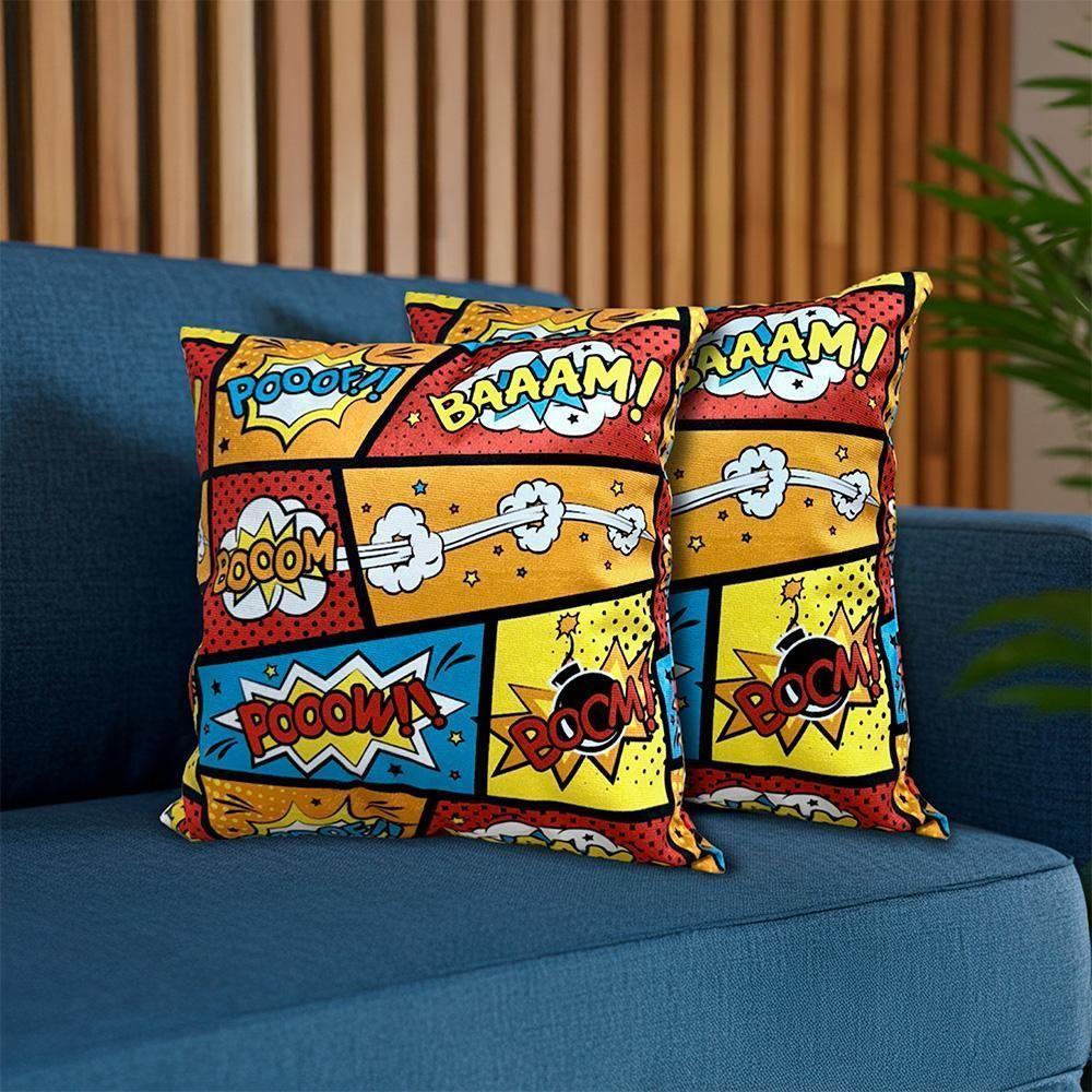 Kit 2 Capas De Almofadas Boom 45x45cm Cama Inbox - 1