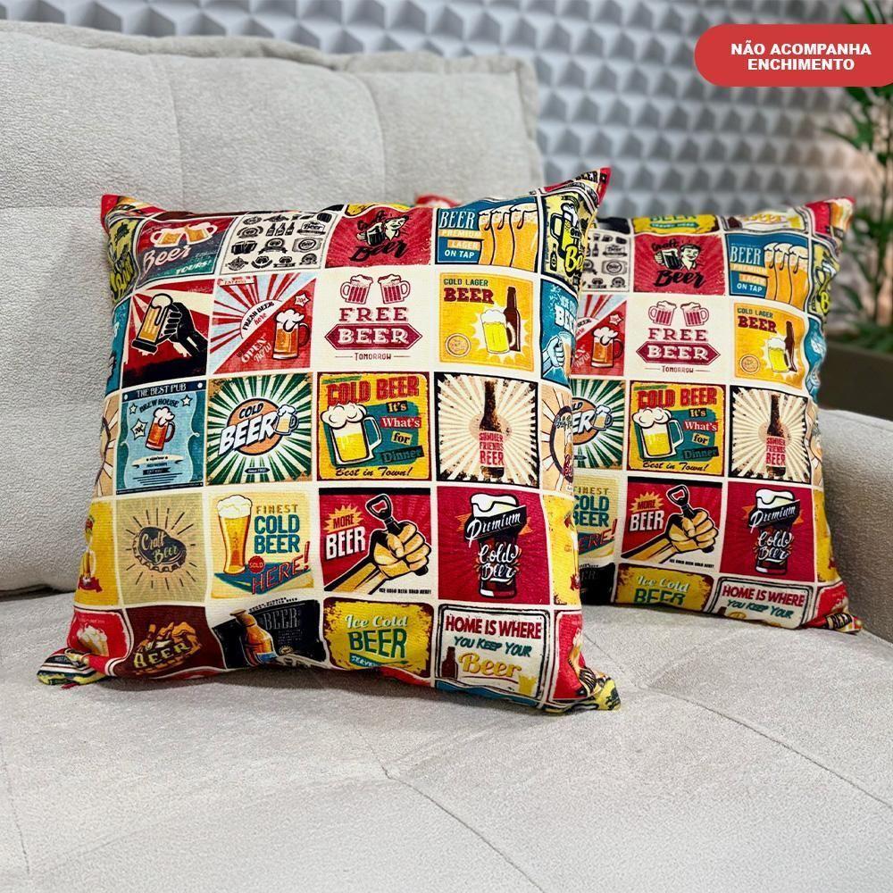 Kit 2 Capas De Almofadas Las Vegas 45x45cm Cama Inbox - 4