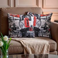 Kit 2 Capas De Almofadas Londres 45x45cm Cama Inbox - 1