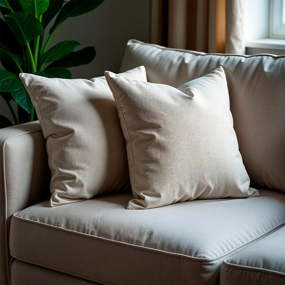 Kit 2 Capas De Almofadas Boucle Bege Claro 45x45cm Cama Inbox - 1