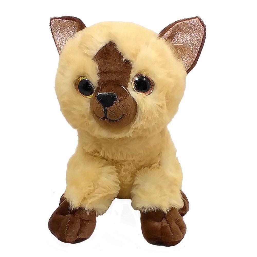 Gato Pelúcia Marrom 21 Cm Alt. - 1
